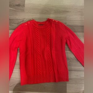 J Crew Red Sweater - Small